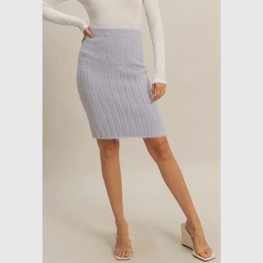 NWOT Boutique Elegant Lavender Pencil Skirt